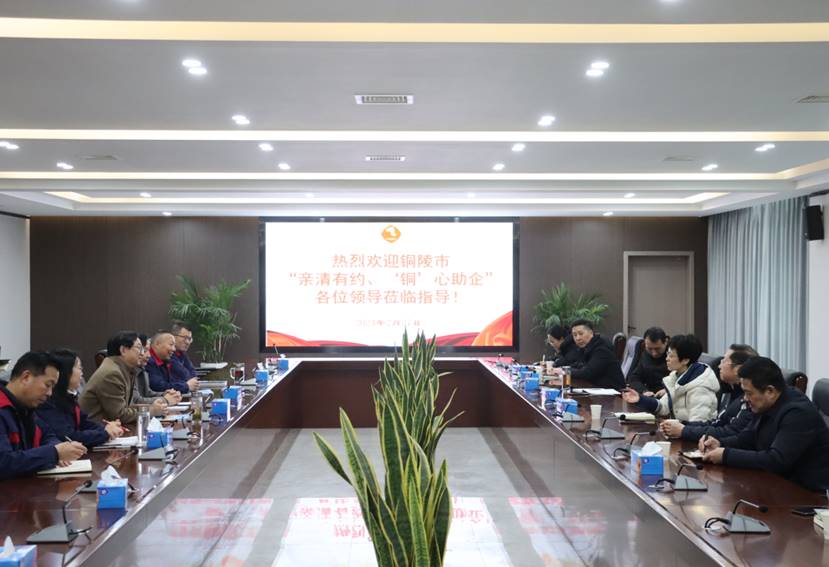 楊文萍到公司開展“親清有約、‘銅’心助企”走訪調(diào)研